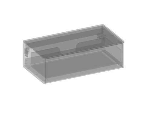 Průhledný úložný box s víkem