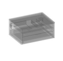 Elektronická skříňka s průhledným víkem