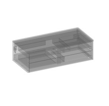 Průhledný úložný box pro skladování věcí