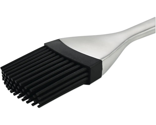 Silikonový grilovací štětec s rukojetí z nerezové oceli