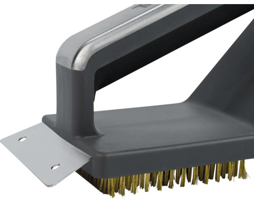 Kartáč na gril se škrabkou na čištění grilovacích roštů