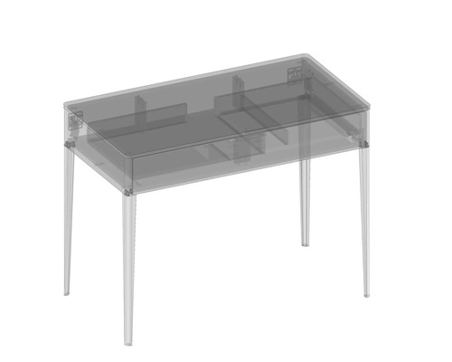 Psací stůl se zásuvkami a čtyřmi nohami