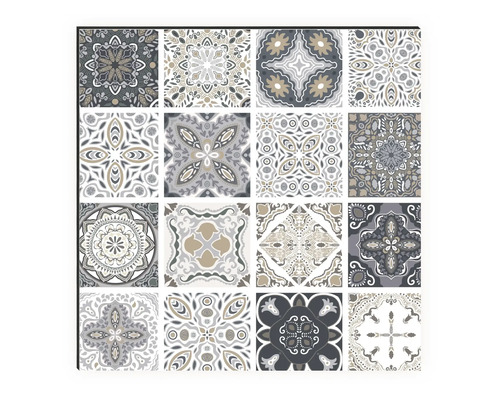 Samolepky na dlaždice s různými vzory