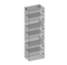 Koupelnová závěsná skříňka Devo Viva 2.0 pravá dub halifax bílý 40 x 12,7 x 26 cm VV2-S3DP40x26-P29