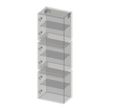 Koupelnová závěsná skříňka Devo Viva 2.0 levá dub halifax bílý 40 x 12,7 x 26 cm VV2-S3DL40x26-P29