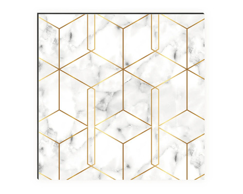 Tapeta s mramorovým vzorem a geometrickými liniemi