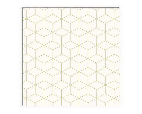 Tapeta s geometrickým krychlovým vzorem