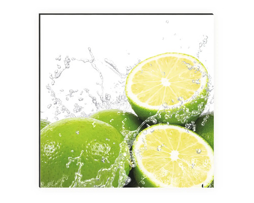 Nástěnný obraz s limetkami a vodou