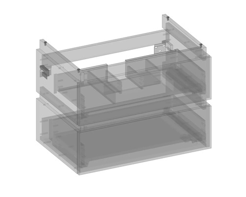 Skříňka pod umyvadlo se dvěma zásuvkami