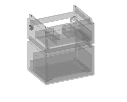 Spodní skříňka se dvěma zásuvkami do koupelny