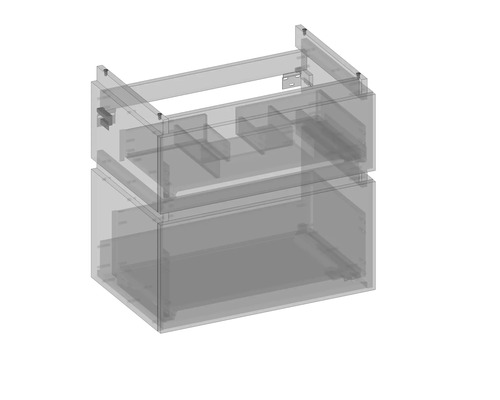 Skříňka pod umyvadlo se dvěma zásuvkami