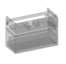 Koupelnová skříňka pod umyvadlo Devo Viva 2.0 dub halifax bílý 97 x 66 x 44 cm VV2-SU2S98x66-P29