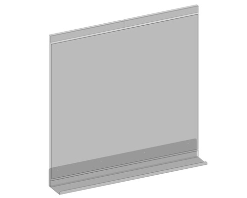 Skleněná sprchová zástěna s profilem