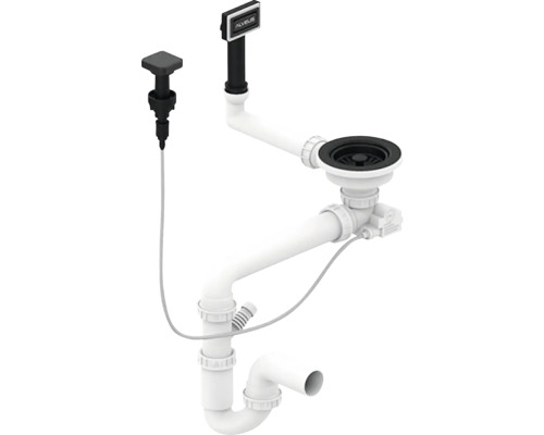 Odtoková souprava dřezu se sifonem a táhlovým ovládáním