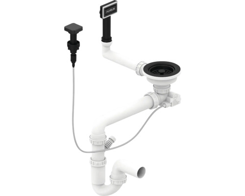 Dřezová výpusť s excentrickým ovládáním a přepadem