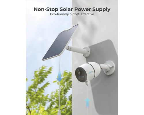 Reolink Argus bezpečnostní kamera se solárním panelem pro solární napájení