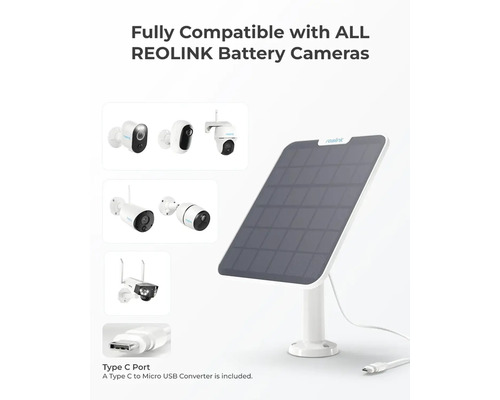 Solární panel Reolink pro napájení bateriových kamer
