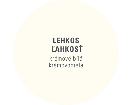 Lehkos Lahkost, krémově bílá