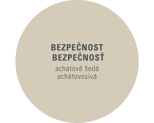 Bezpečnostní upozornění achátově šedá