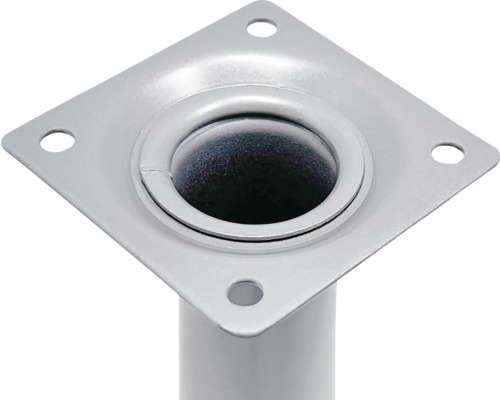 Kovová noha nábytku se čtvercovou montážní deskou