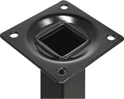 Kovová upevňovací deska nohy stolu s otvory pro šrouby