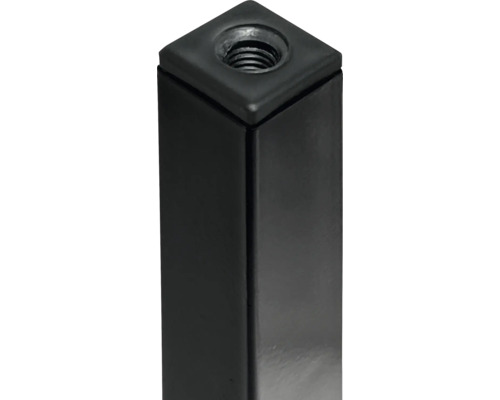 Černá kovová noha stolu se závitem