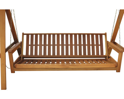 Dřevěná houpačka s řetězovým závěsem