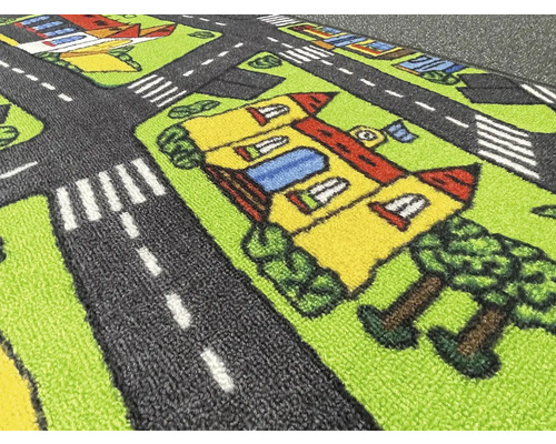 Koberec na hraní s ulicemi a domy