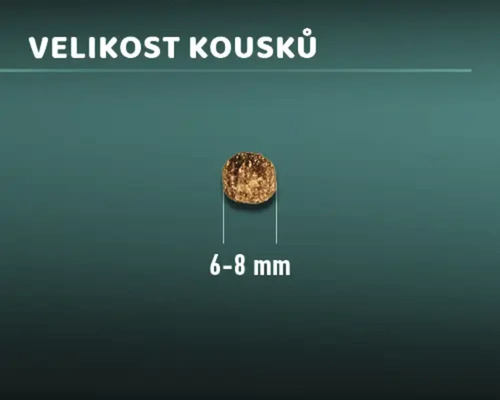 Velikost kousku 6 až 8 milimetrů