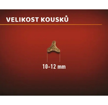 Velikost kousku krmiva 10 až 12 milimetrů