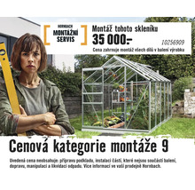 Montážní servis Hornbach pro skleník