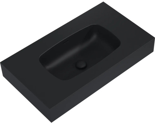 Černé umyvadlo na desku