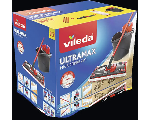 Sada mopu Vileda Ultramax Microfibre 2v1 v balení