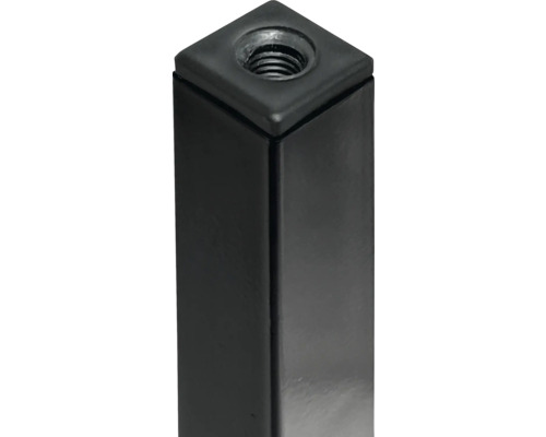 Černá kovová noha nábytku se závitem