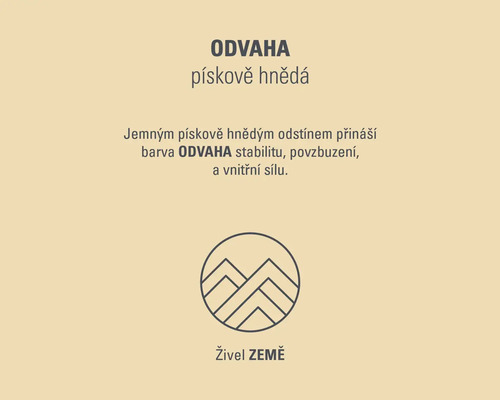 Odvaha pískově hnědá