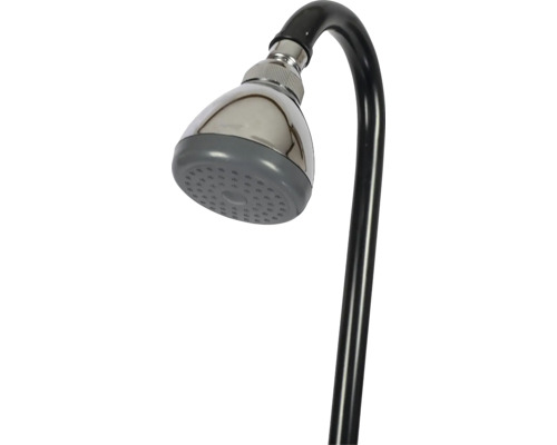 Sprchová hlavice s černým sprchovým ramenem