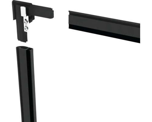 Profily pro montáž sprchového koutu v detailu