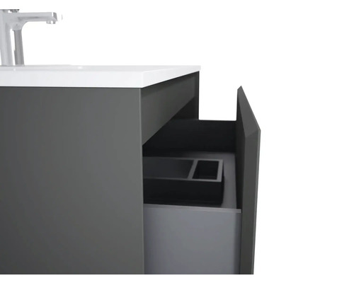 Skříňka pod umyvadlo s otevřenou zásuvkou do koupelny