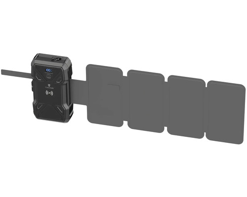 Přenosný solární modul s pěti panely a nabíječkou