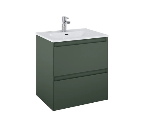 Skříňka pod umyvadlo se dvěma zásuvkami a umyvadlem na desku