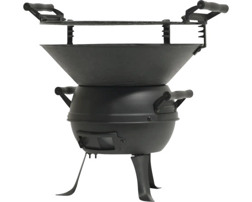 Kovové ohniště s funkcí grilu pro zahradu