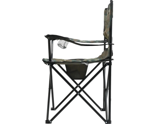 Kempingová židle s područkami a maskovacím vzorem