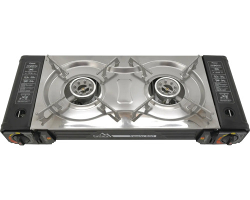 Dvojitý kempingový vařič pro venkovní použití