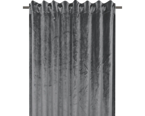 Šedý závěs s očky