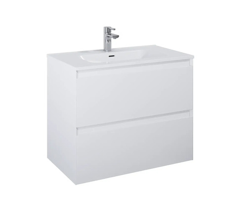 Skříňka pod umyvadlo se dvěma zásuvkami a umyvadlem na desku