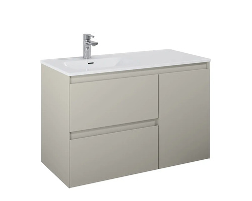 Skříňka pod umyvadlo se dvěma zásuvkami, umyvadlem a baterií