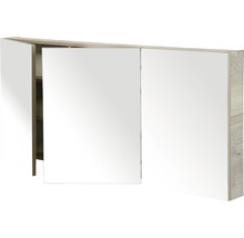 Zrcadlová skříňka bez osvětlení Sanox 140 x 13 x 65 cm dub přírodní 3 dvířka