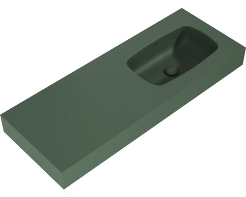 Obdélníkové umyvadlo na desku do koupelny