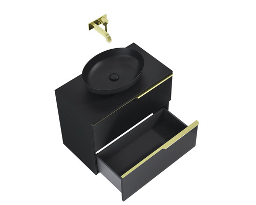 Kombinace umyvadla s umyvadlem na desku, spodní skříňka se zásuvkou a armaturou