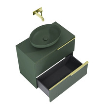 Skříňka pod umyvadlo Jungborn NONUS forrest zelená 800 x 635 x 453 mm